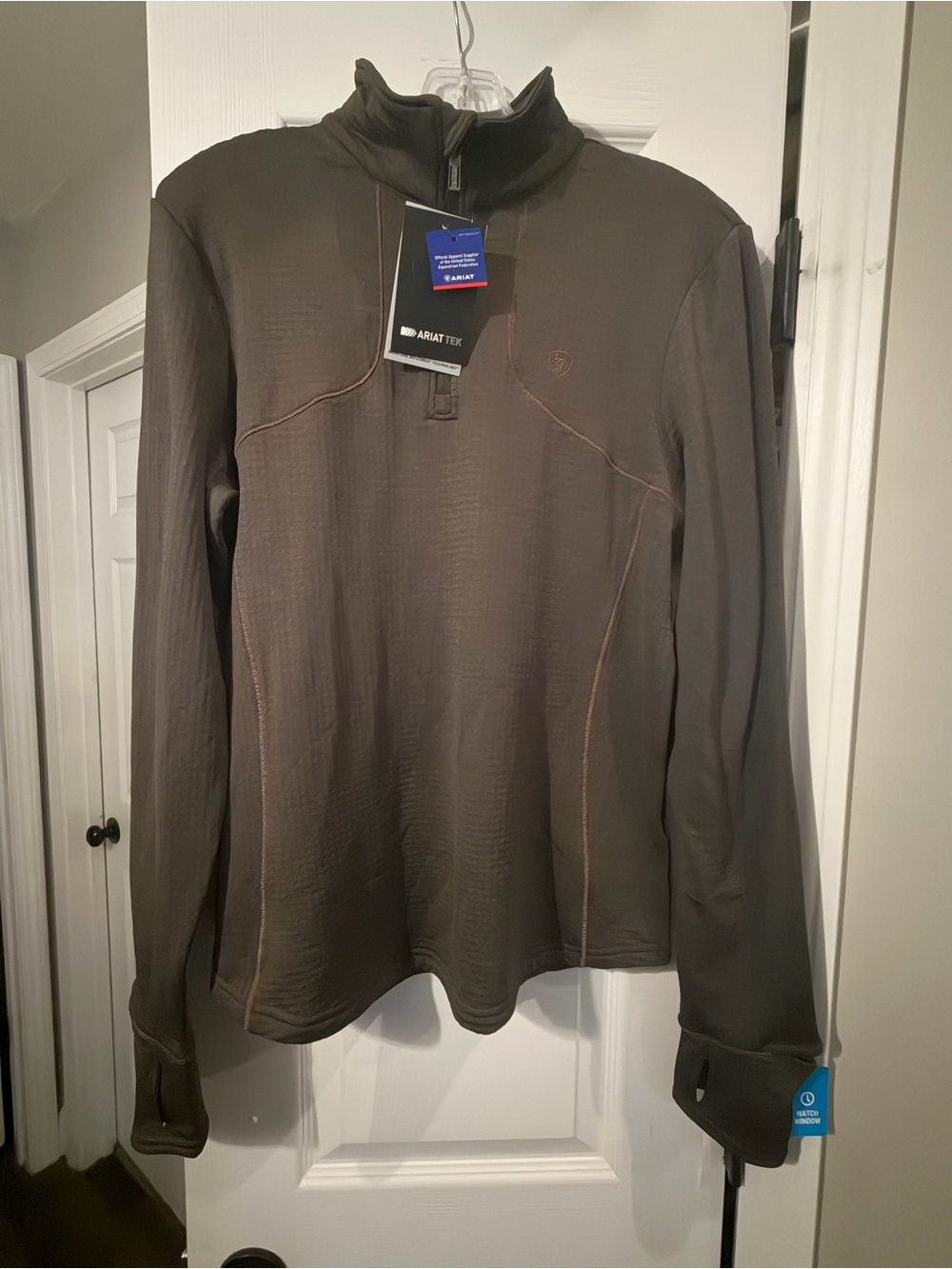Ariat Brown Performance Quarter-Zip Pullover